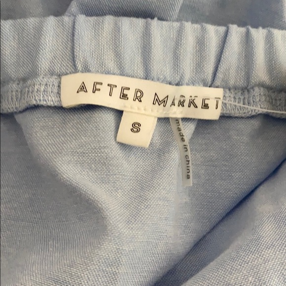 Strapless Light Blue Ruffle Dress - Picture 6 of 6